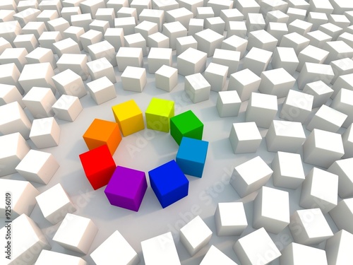 Illustration: Color Wheel in chaos Color Wheel in chaos