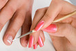 Woman's fingers with artistic manicure Woman's fingers with artistic manicure