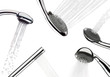 Shower-heads running