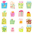 cute gift box vector
