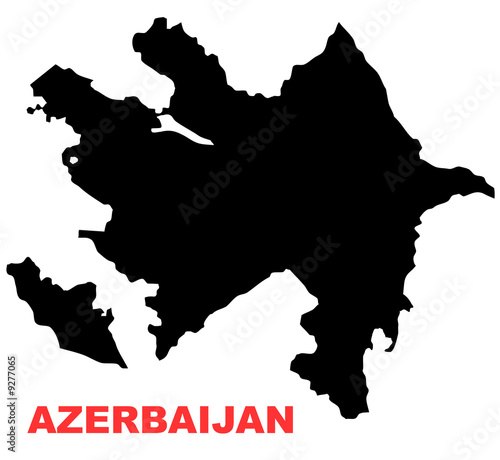Illustration: Azerbaijan Map High resolution Azerbaijan Map High resolution