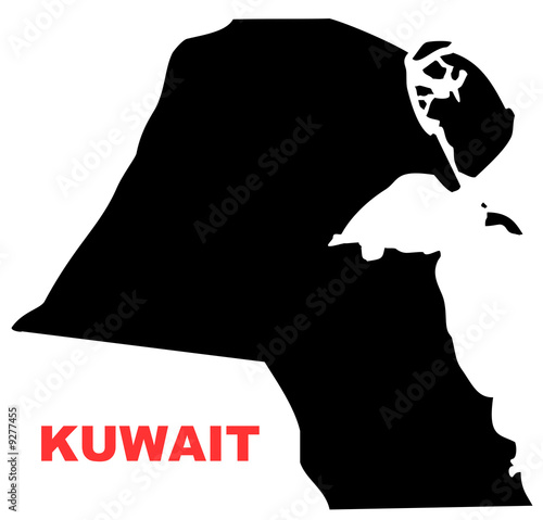 Illustration: Kuwait Map Kuwait Map