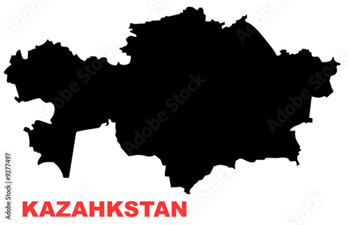 Illustration: kazahkstan map kazahkstan map