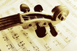 Musical background – instruments. Shot in studio..