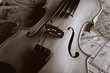 Musical background – instruments. Shot in studio..
