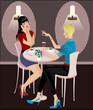 Two Girls in Cafe 2