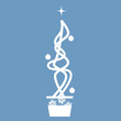 Abstract christmas vector tree
