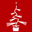 Abstract vector christmas tree