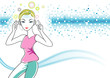 Listen Music design, Layered vector illustration.