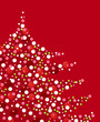 sapin paillettes rouge