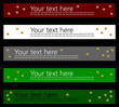 5 weihnachtliche Banner, skalierbar auf Standardgröße 468 x 60