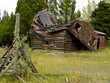 eingestürztes Bauernhaus Okanagan Valley BC Canada