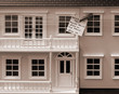 Conceptual image of model house for sale
