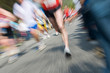 Marathon racer. Blur from the original shot