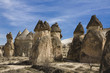 Strange and amazing stone formations in Cappadocia, Turkey