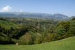 Green hills in Transylvania
