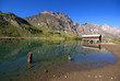 Lake in valley of Endelberg in swiss Alps. Lake in valley of Endelberg in swiss Alps.