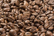 chicchi di caffé sparsi