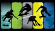 Silhouette skaters