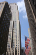 Skyscrapers with American Flags Skyscrapers with American Flags