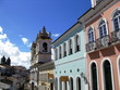 Rue du Pelourinho, Bahia, Brésil.