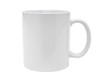 White mug emty blank for coffee or tea isolated on white