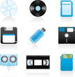 Vector: Icon set Storage media Icon set Storage media