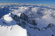 Flug über' Mont Blanc-Massiv