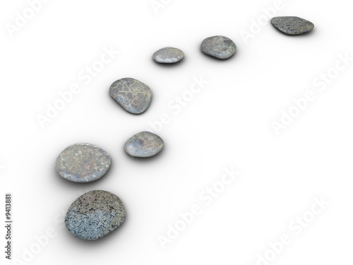 Illustration: Isolated aligned stones Isolated aligned stones