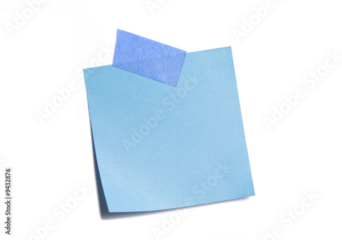 Photo: Vibrant Blue Sticky Note Vibrant Blue Sticky Note