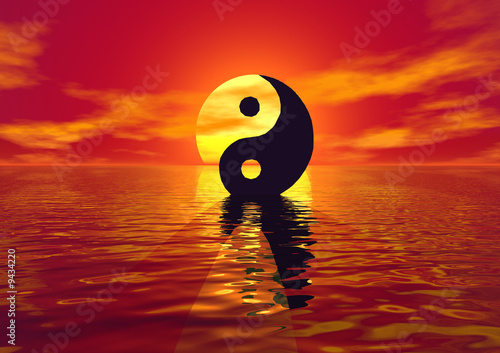 Photo: symbole Yin et yang symbole Yin et yang