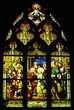 France, Paris: stained-glass window at Saint Severin France, Paris: stained-glass window at Saint Severin