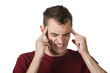 man with headache