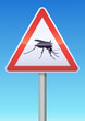 Panneau de danger moustique Panneau de danger moustique