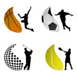 sport ball logos vector