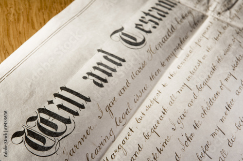 Old-Fashioned Will And Testament