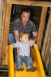 Father with a little son at park
