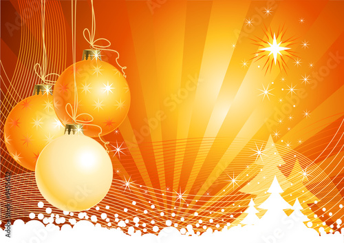 Vector: Christmas background with decorations / vector Christmas background with decorations / vector