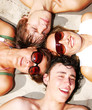 Young attractive friends enjoying the summertime Young attractive friends enjoying the summertime