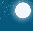 Ciel étoilé et pleine lune Ciel étoilé et pleine lune