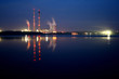 Power station by night