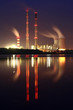 Power station by night