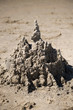 Sandburg am Strand
