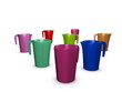 3d image, Conceptual jug, random position