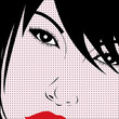 Komiksowy portret w stylu pop - art
