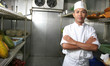chef in the refrigerator