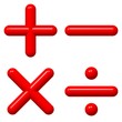 Shiny 3d Math Symbols