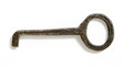 vintage false key isolated in white