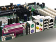 Computer Motherboard Port view Computer Motherboard Port view
