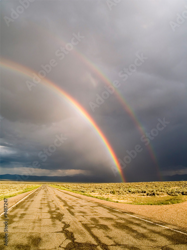 Photo: Double rainbow in Taos County, New Mexico Double rainbow in Taos County, New Mexico
